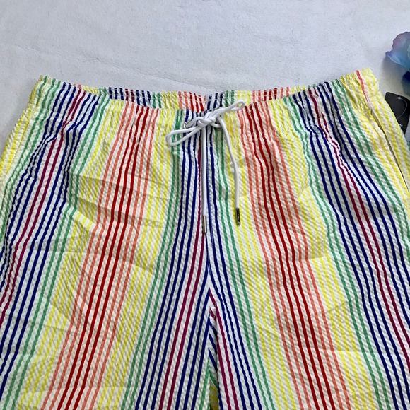 Lands' End NWT Seersucker Volley Swim Trunk Men Various - Picture 4 of 15
